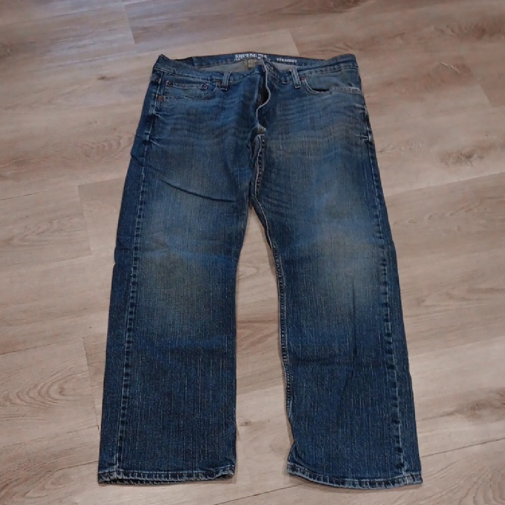 Signature by Levi Strauss Relaxed Fit Dark Blue Jeans